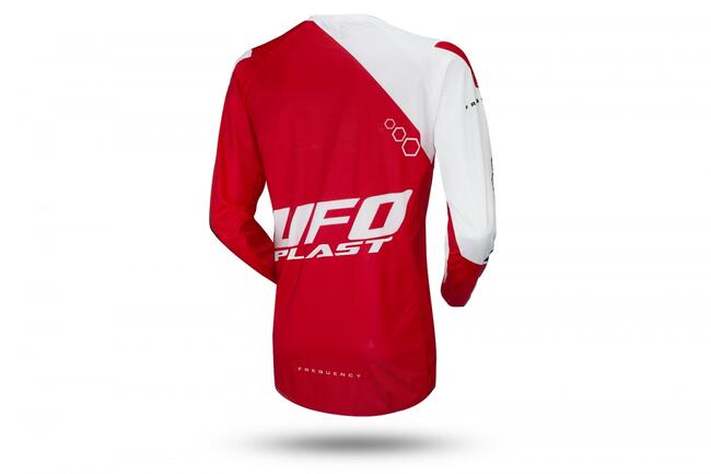 Maglie Da Moto Rosso/bianco Ufo Bambino